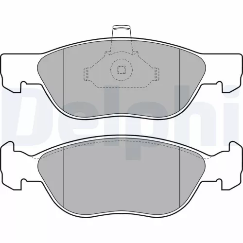 Brake Pad Set, disc brake DELPHI LP1861)