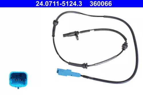 Sensor, Radgeschwindigkeit ATE 24.0711-5124.3)