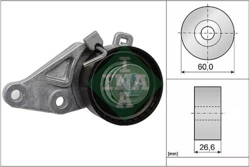 Tensioner Pulley, timing belt Schaeffler INA 531 0586 10)
