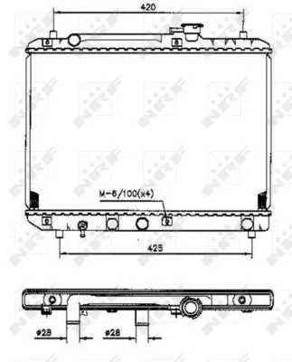 Kühler, Motorkühlung NRF 53207)