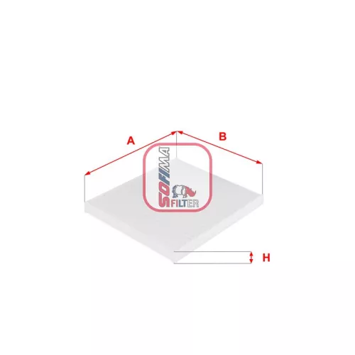 Kabinenluftfilter SOFIMA S 3088 C)