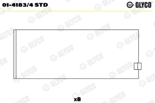 Pleuellager GLYCO 01-4183/4 STD)