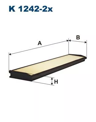 Kabinenluftfilter FILTRON K 1242-2x)