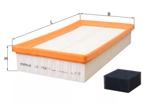 Luftfilter KNECHT LX 798/1)