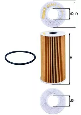Ölfilter KNECHT OX 441D)