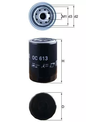 Ölfilter KNECHT OC 613)