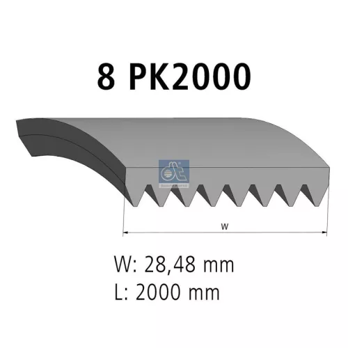 V-Rippen-Gürtel DT Spare Parts 4.80723)