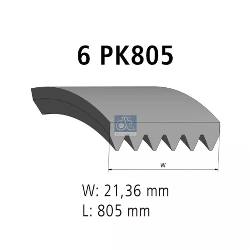 V-Rippen-Gürtel DT Spare Parts 12.15416)