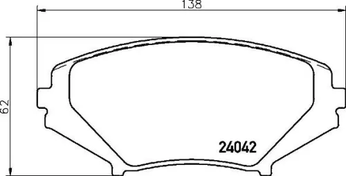 Bremsbelagsatz, Scheibenbremse BREMBO P 49 034)