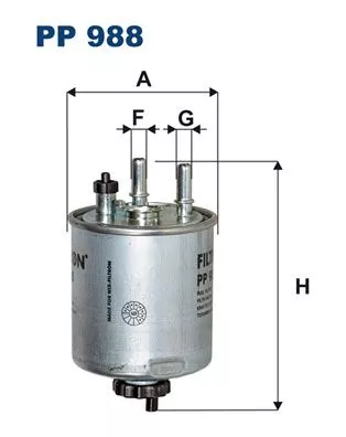Kraftstofffilter FILTRON PP 988)