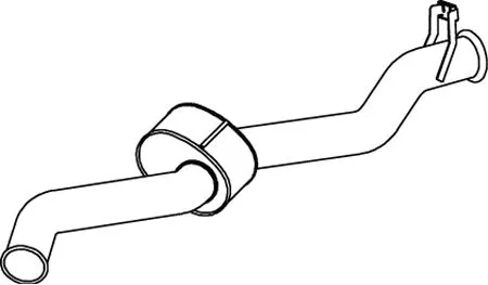 Rear Muffler DINEX 68612)