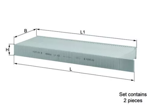 Kabinenluftfilter KNECHT LA 428/S)