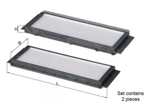 Kabinenluftfilter KNECHT LA 501/S)