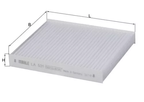 Kabinenluftfilter KNECHT LA 531)