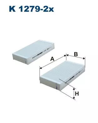 Filter, cabin air FILTRON K 1279-2x)