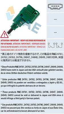 Stop Light Switch FAE 24762)