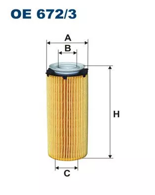 Oil Filter FILTRON OE 672/3)