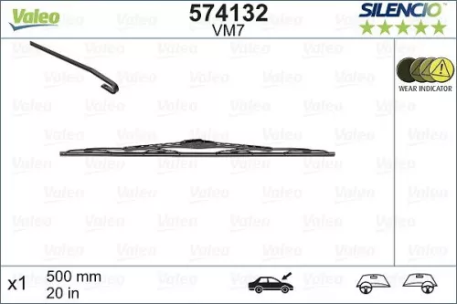 Wiper Blade VALEO 574132)