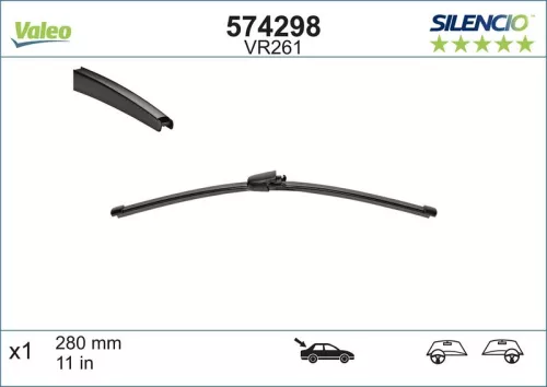 Wiper Blade VALEO 574298)