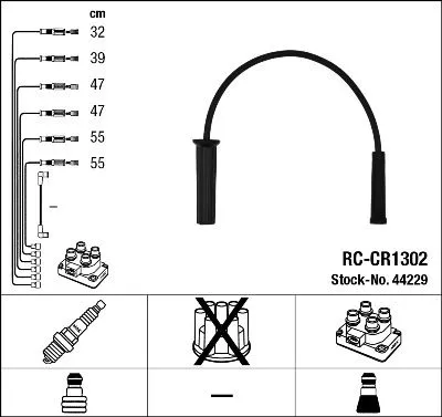 Zündkabelsatz NGK 44229)