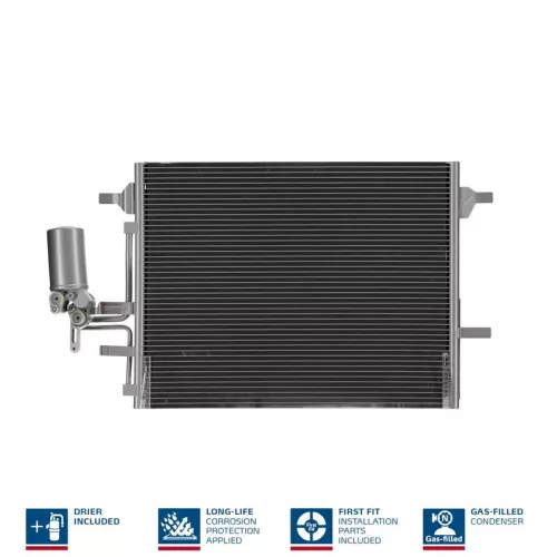 Condenser, air conditioning NISSENS 940159)