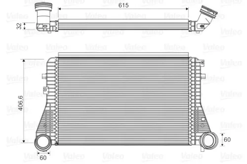Charge Air Cooler VALEO 818795)