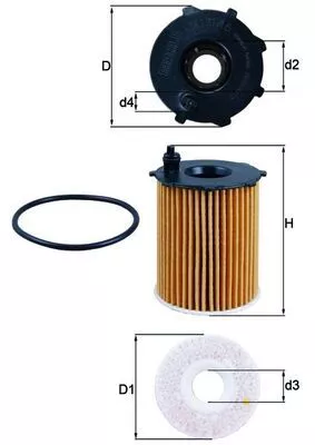 Ölfilter KNECHT OX 171/16D)