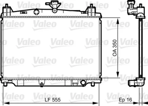 Kühler, Motorkühlung VALEO 735416)