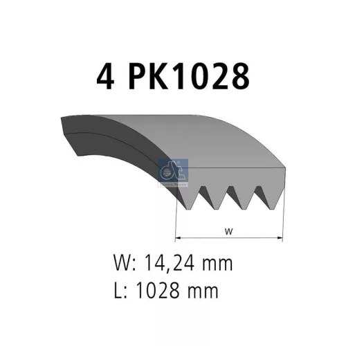 V-Rippen-Gürtel DT Spare Parts 7.54801)