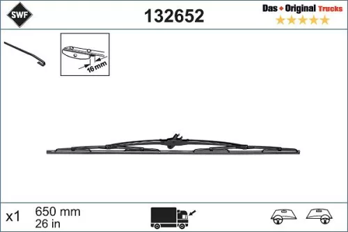 Scheibenwischerblatt SWF 132652)