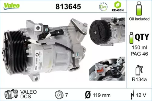 Compressor, air conditioning VALEO 813645)
