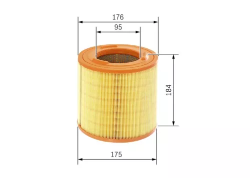 Luftfilter BOSCH F 026 400 183)