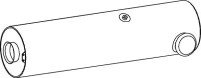 Mittel-/Endschalldämpfer DINEX 82420)