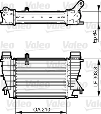 Ladeluftkühler VALEO 818251)