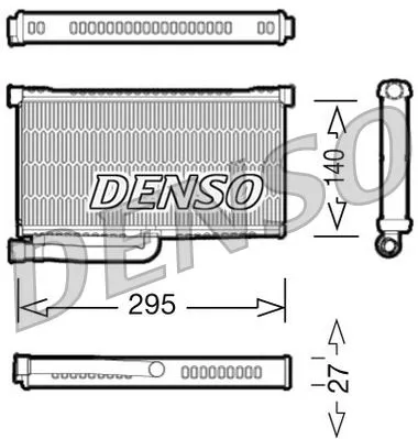 Wärmetauscher, Innenraumheizung DENSO DRR02004)