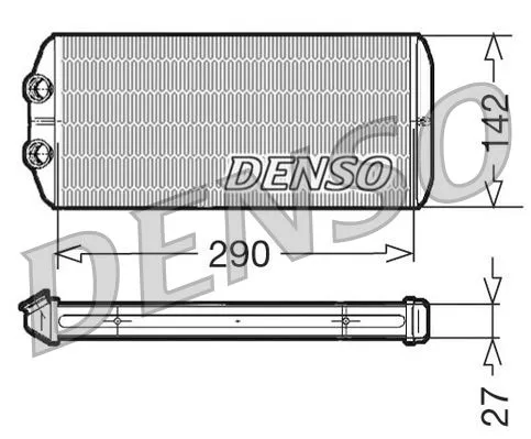 Wärmetauscher, Innenraumheizung DENSO DRR07005)