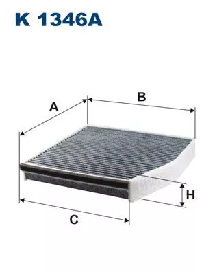 Kabinenluftfilter FILTRON K 1346A)