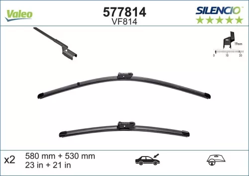 Wiper Blade VALEO 577814)