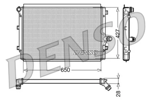 Kühler, Motorkühlung DENSO DRM32017)