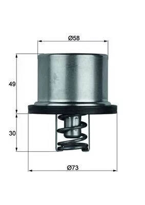 Thermostat, Kühlmittel MAHLE THD 1 82)
