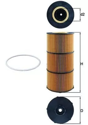 Ölfilter KNECHT OX 832D)