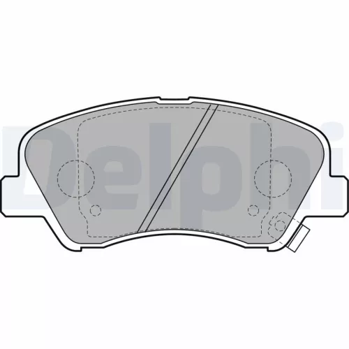 Brake Pad Set, disc brake DELPHI LP2497)
