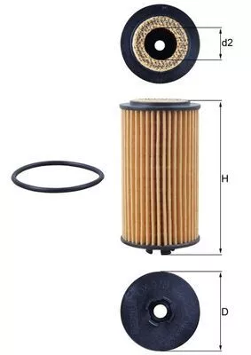 Oil Filter KNECHT OX 978D)
