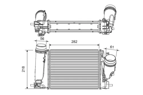 Ladeluftkühler VALEO 816759)