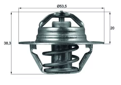 Thermostat, coolant MAHLE TX 88 88D)