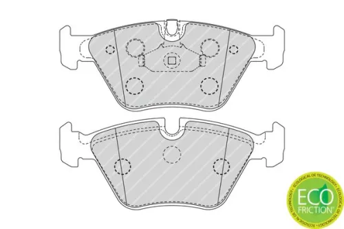 Brake Pad Set, disc brake FERODO FDB4752)