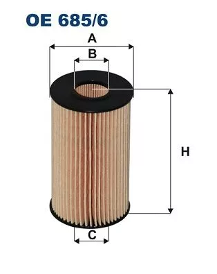 Ölfilter FILTRON OE 685/6)