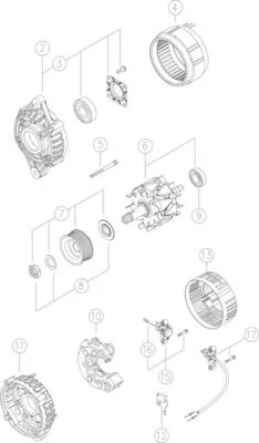 Alternator MAHLE MG 28)
