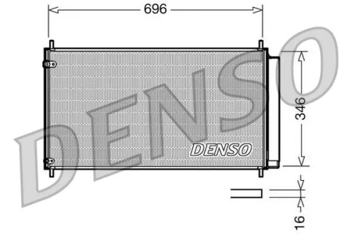 Kondensator, Klimaanlage DENSO DCN50022)