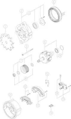 Alternator MAHLE MG 515)
